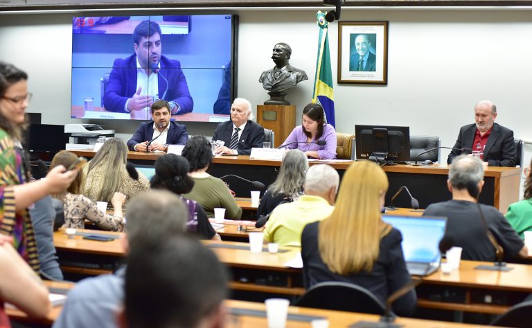 Seminário - O Novo Arcabouço Fiscal e o Pacote de Cortes de Gastos: impactos na saúde, educação, seguridade social e direitos trabalhistas. Presidente - Conselho Federal de Economia, Paulo Dantas da Costa. Conselheiro - Conselho Regional de Economia do Estado de São Paulo (CORECON-SP), André Paiva. Dep. Sâmia Bomfim (PSOL-SP). Presidente - Conselho Regional de Economia do DF, José Luiz Pagnussat.
