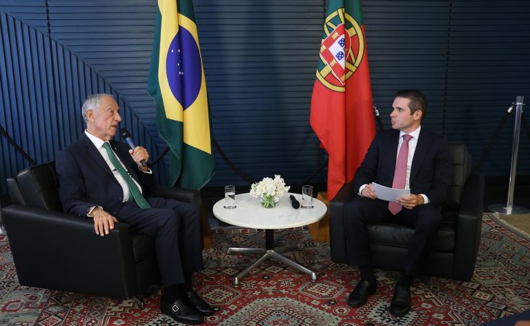 Visita do Presidente da República Portuguesa, Sr. Marcelo Rebelo de Sousa. Presidente da Câmara dos Deputados, Hugo Motta (REPUBLICANOS - PB)