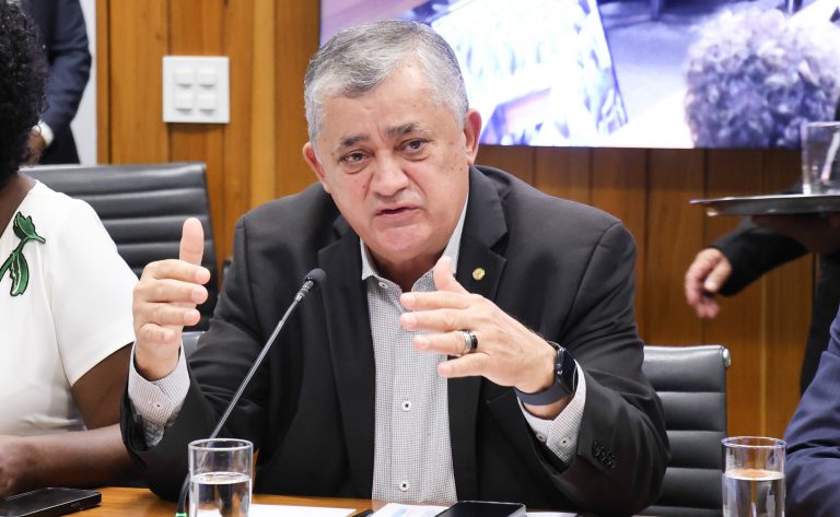 Deputado José Guimarães fala ao microfone