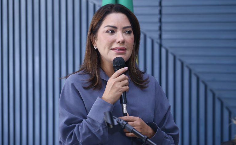 Deputada Renilce Nicodemos fala ao microfone