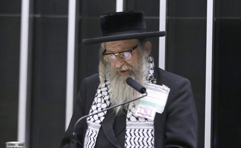 Homenagem aos 77 anos da Nakba, a catástrofe palestina. Reverendíssimo Monsenhor Rabino, Yisroel Dovid Weiss