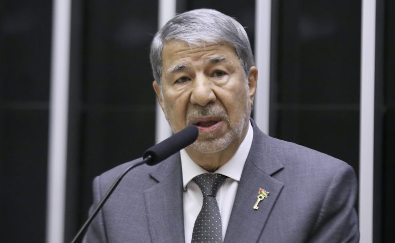 Homenagem aos 77 anos da Nakba, a catástrofe palestina. Embaixador do Estado da Palestina no Brasil, Ibrahim Alzeben