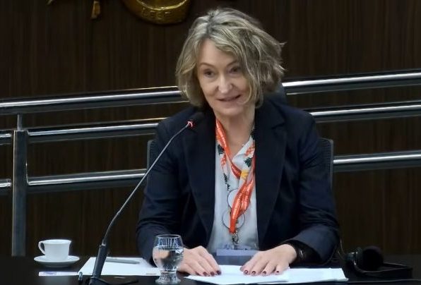 Mulher concede entrevista