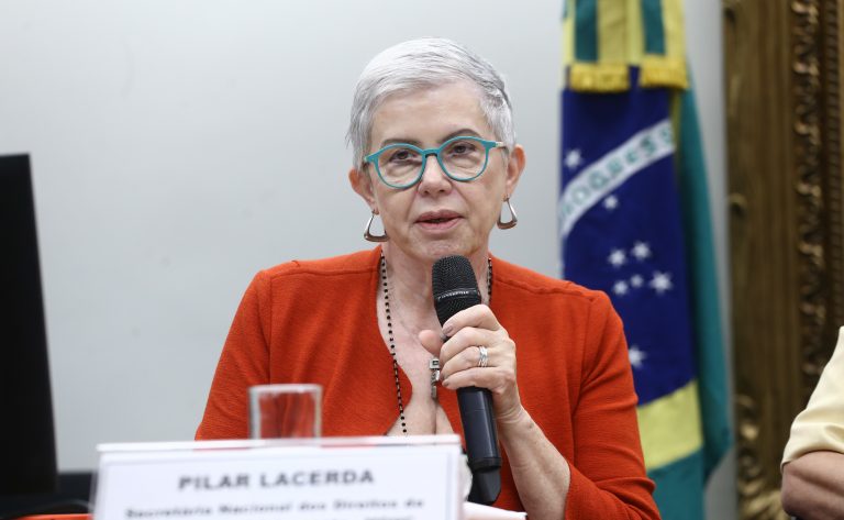 Apresentação do relatório final. Secretária Nacional dos Direitos da Criança e do Adolescente do Ministério dos Direitos Humanos e Cidadania, Pilar Lacerda.