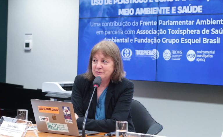 Desafios das negociações internacionais e governança pública sobre produção e uso de 2 plásticos e suas implicações em meio ambiente e saúde. Comissão Nacional de Segurança Quimica, Zuleica Nycz.