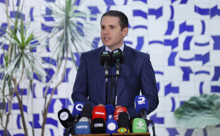 Coletiva de Imprensa. Presidente da Câmara dos Deputados, Hugo Motta (REPUBLICANOS - PB)