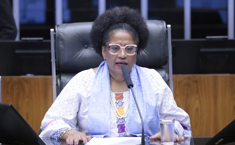 Deputada Reginete Bispo (PT-ES) fala no Plenário da Câmara dos Deputados