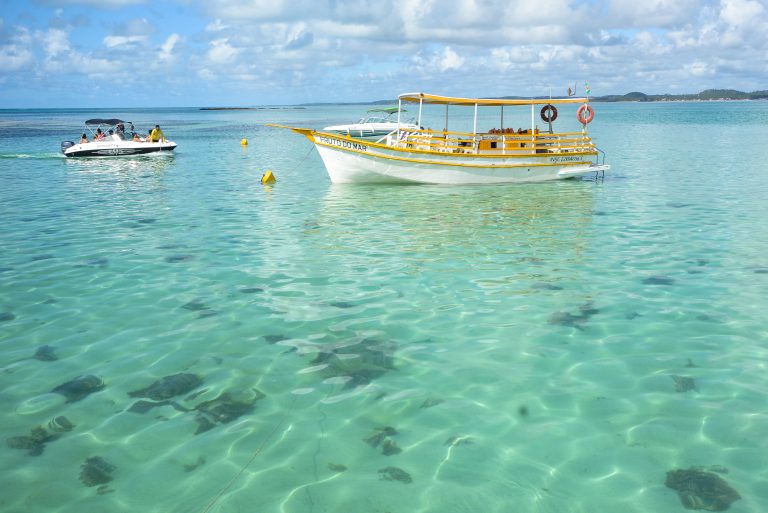 Praia de Maragogi, na Costa dos Corais, em Alagoas