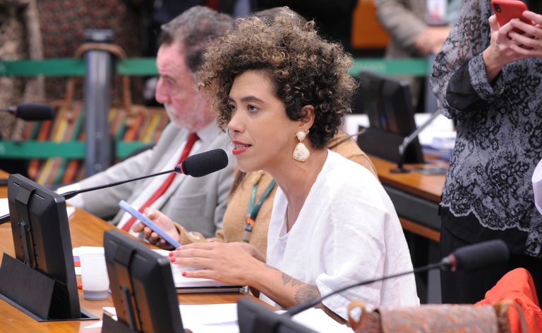 Deputada Talíria Petrone (Psol-RJ) fala em comissão da Câmara dos Deputados